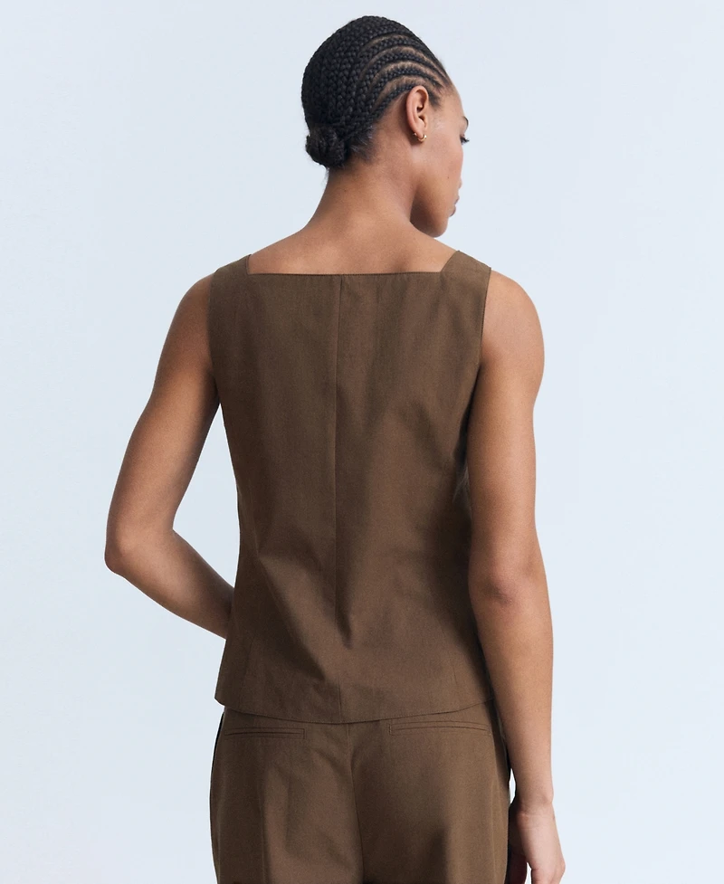 Mango Women's Cotton Suit Vest