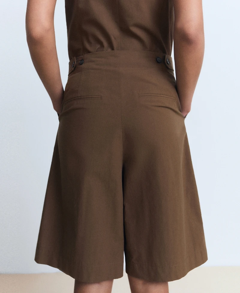 Mango Women's Cotton Suit Bermuda Shorts