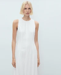 Mango Women's Balloon Effect Long Dress