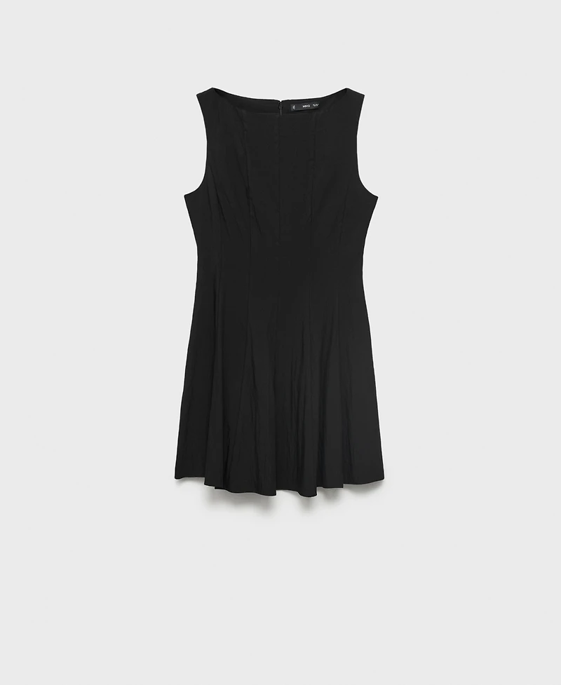 Mango Women's Pleated Short Dress