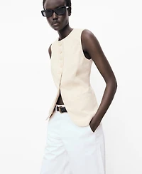 Mango Women's Buttoned Suit Vest