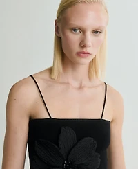 Mango Women's Maxi Flower Detail Bandeau Top