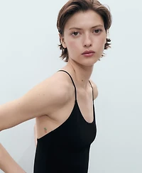 Mango Women's Cross-Back Knitted Dress