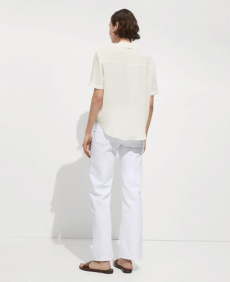 Mango Women's Short Sleeve Shirt