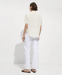 Mango Women's Short Sleeve Shirt