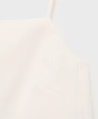 Mango Women's Buttoned Crop Top