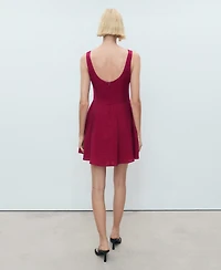 Mango Women's Short Flared Dress