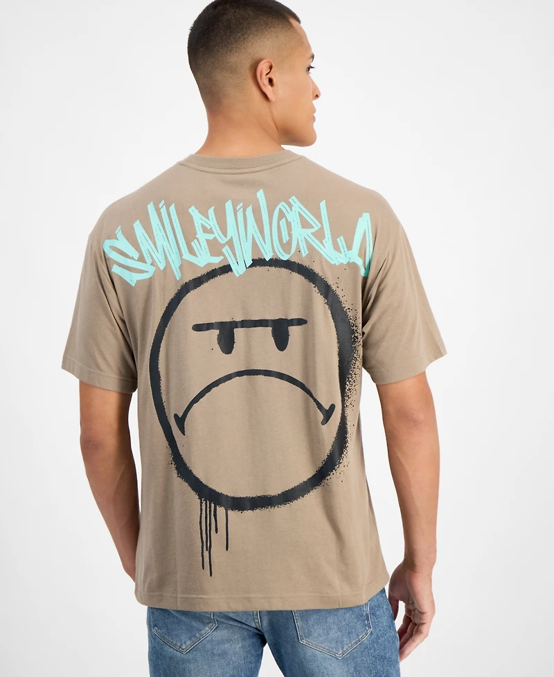 SmileyWorld Men's Happy Mad Graphic T-Shirt