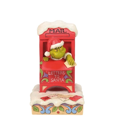 Jim Shore Grinch in Mailbox Figurine
