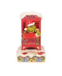 Jim Shore Grinch in Mailbox Figurine