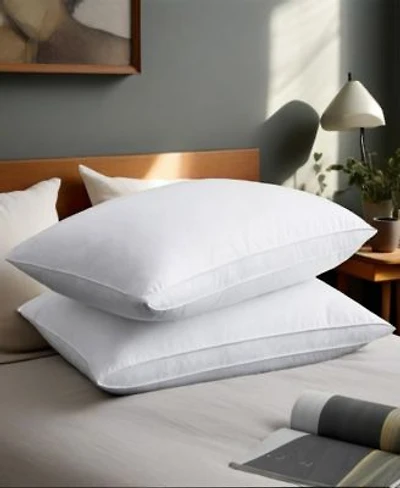 Unikome 100 Cotton Medium Soft Down Feather Gusseted 2 Pack Pillows