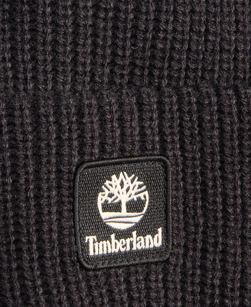 Timberland Men's Logo Cuff Fisherman Beanie