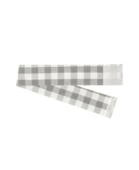 Kate Aurora Plaid Country Farmhouse French Door Curtain Panel With Matching Tieback - 25W x 40L, Yellow