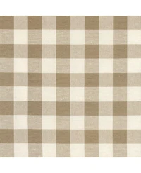 Kate Aurora Plaid Country Farmhouse French Door Curtain Panel With Matching Tieback - 25W x 40L, Yellow