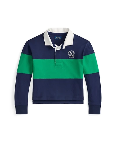 Polo Ralph Lauren Big Girls Us Open Cotton Boxy Rugby Shirt