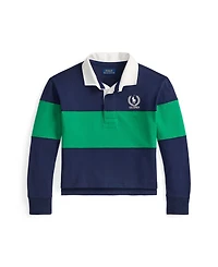 Polo Ralph Lauren Big Girls Us Open Cotton Boxy Rugby Shirt