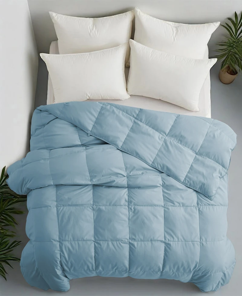 Unikome Lightweight White Goose Down Feather Fiber Comforter