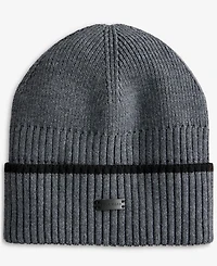 Cole Haan Men's Heritage Ribbed-knit Tipped Cuffed Beanie