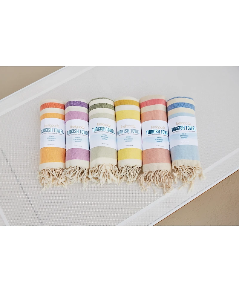 Feelgoodz Artisan Crafted Cotton Turkish Towel Beach Bath Oeko-Tex Certified