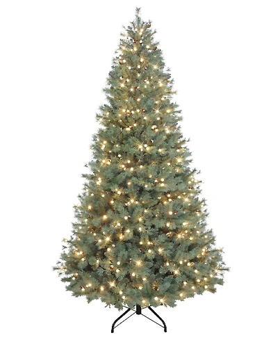 Puleo 7.5 ft. Pre-Lit Hampton Spruce Artificial Christmas Tree