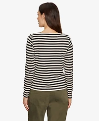 Sanctuary Women's Boat Neck Long Sleeve Top