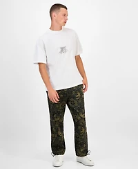 Hugo Boss Men's Duarms Oversized Short Sleeve Crewneck Graphic T-Shirt