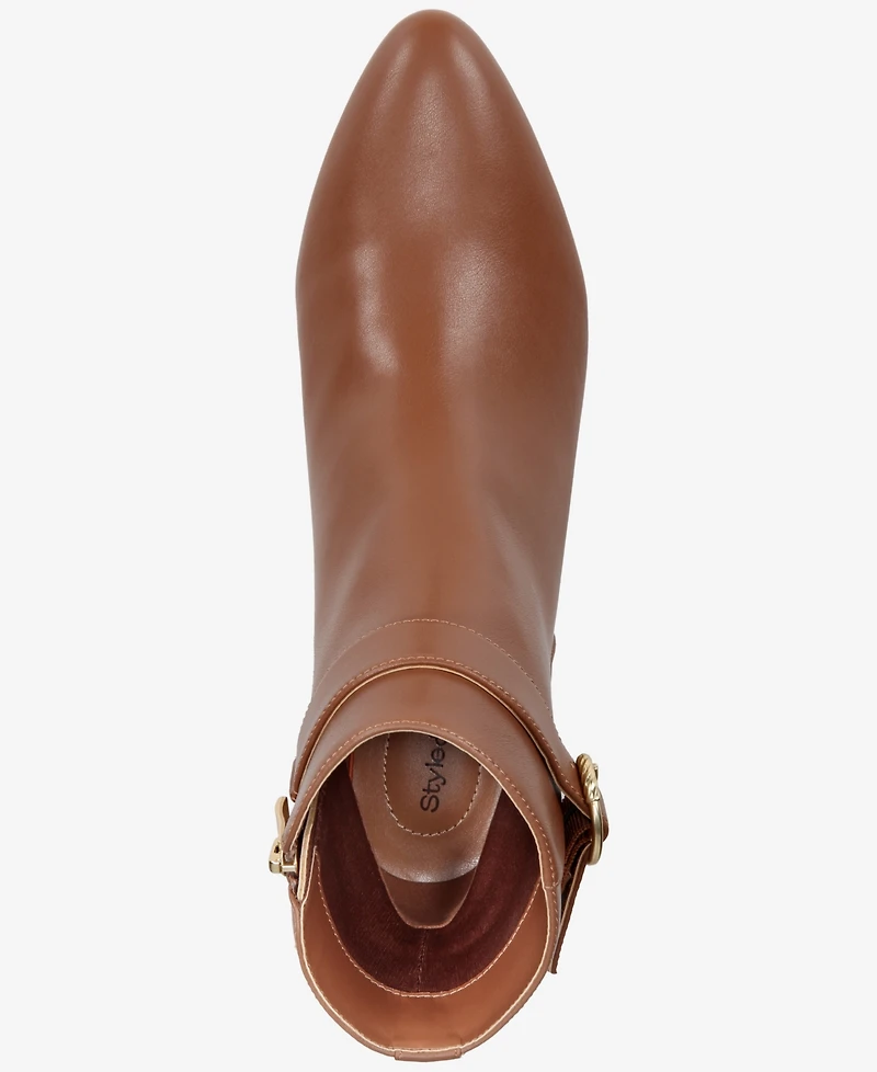 Macy's Women's Belt Almond Toe Booties