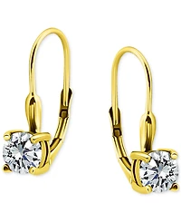 Giani Bernini Round Cubic Zirconia Leverback Earrings in Gold Vermeil Over Sterling Silver, Macy's Exclusive