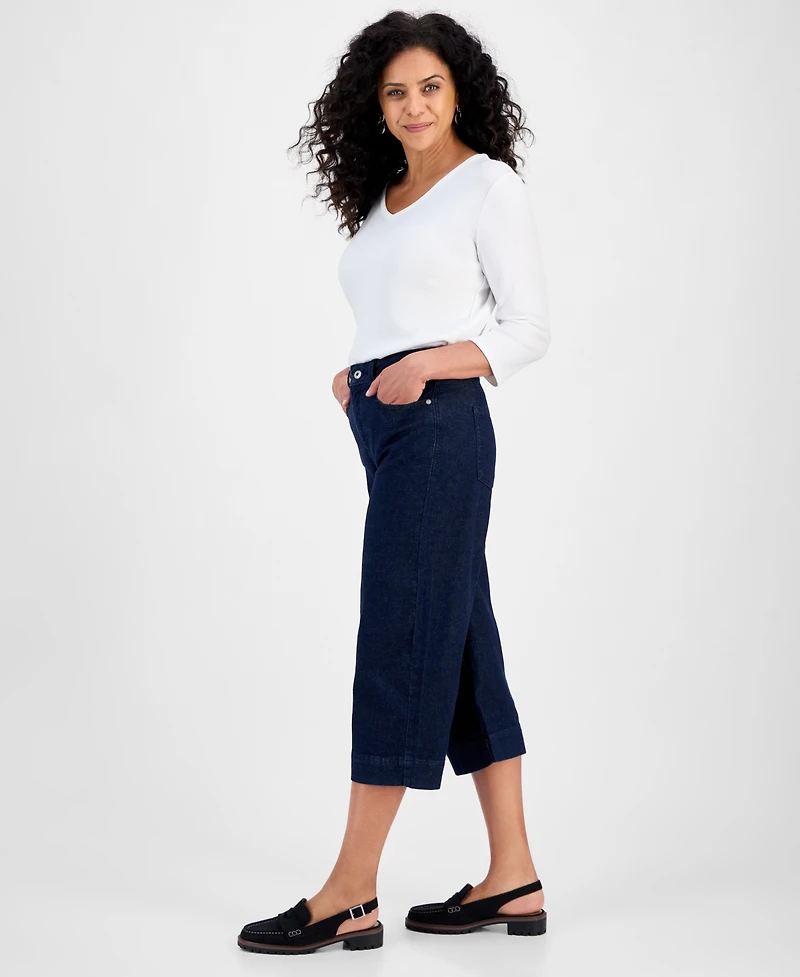 Style & Co Women's High Rise Culotte Jeans, Macy's Exclusive