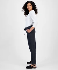 Style & Co Women's Wide-Leg Pull-On Jeans, Macy's Exclusive