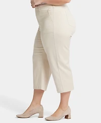 Nydj Plus Utility Relaxed Straight Leg Pants