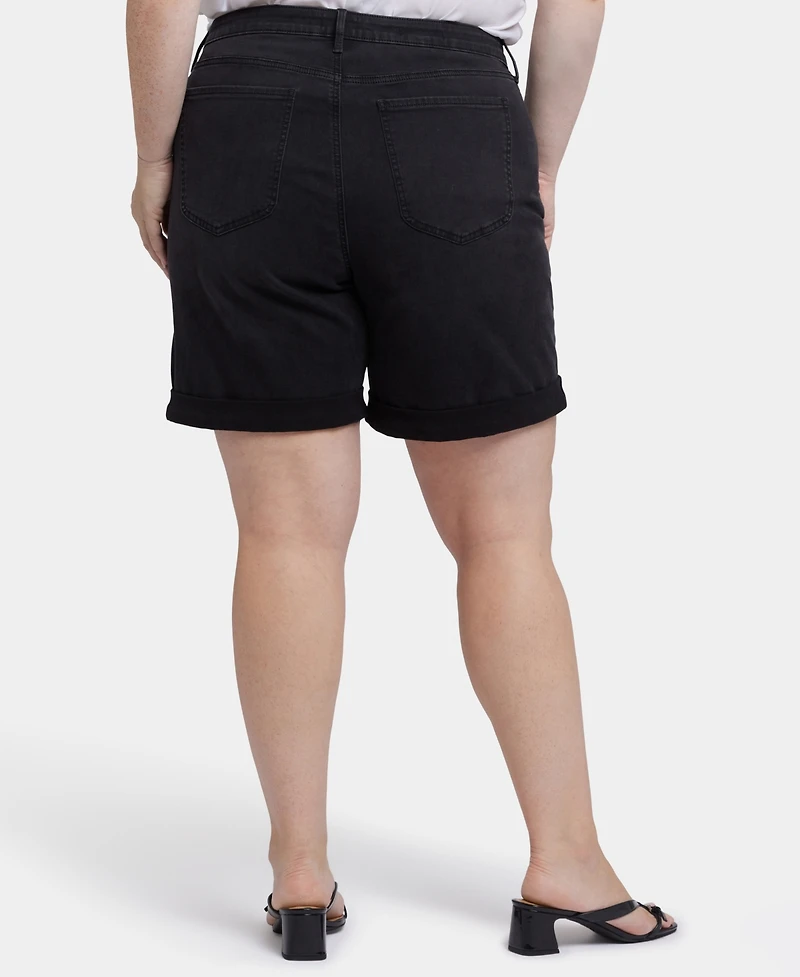 Nydj Plus Diana Relaxed Denim Shorts