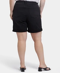Nydj Plus Diana Relaxed Denim Shorts