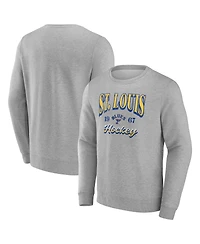 Fanatics Men's Gray St. Louis Blues Nimbus Fleece Pullover Sweatshirt