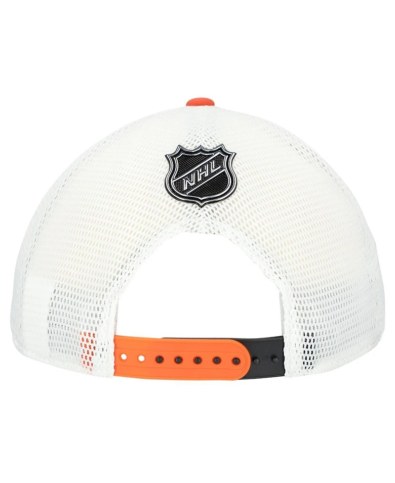 Fanatics Men's Black/White Philadelphia Flyers Adjustable Meshback Hat