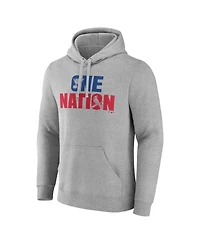 Fanatics Men's Gray St. Louis Blues Cardinals One Nation Pullover Hoodie