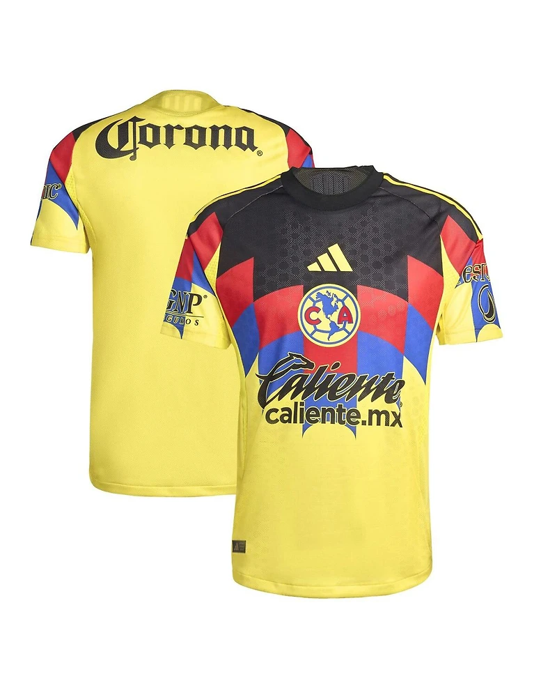 Adidas Men's Yellow Club America 2025/26 Home Authentic Jersey