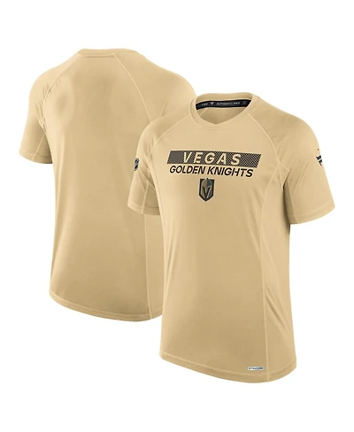 Fanatics Men's Gold Vegas Golden Knights Authentic Pro Rink Tech T-Shirt