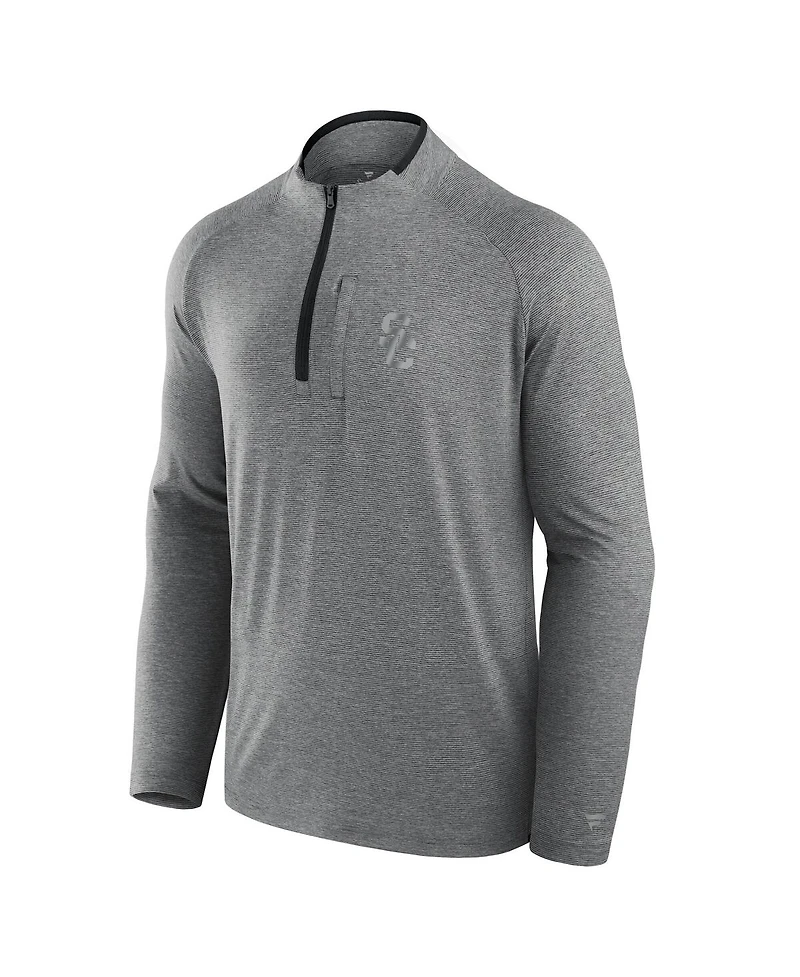 Fanatics Men's Black Usc Trojans Mock Neck Half-Zip Pullover Jacket