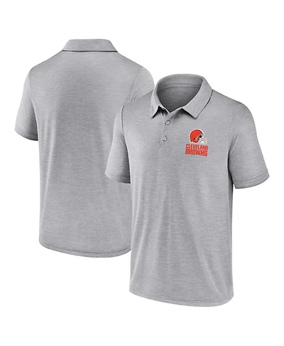 Fanatics Men's Gray Cleveland Browns Making Waves Polo Shirt