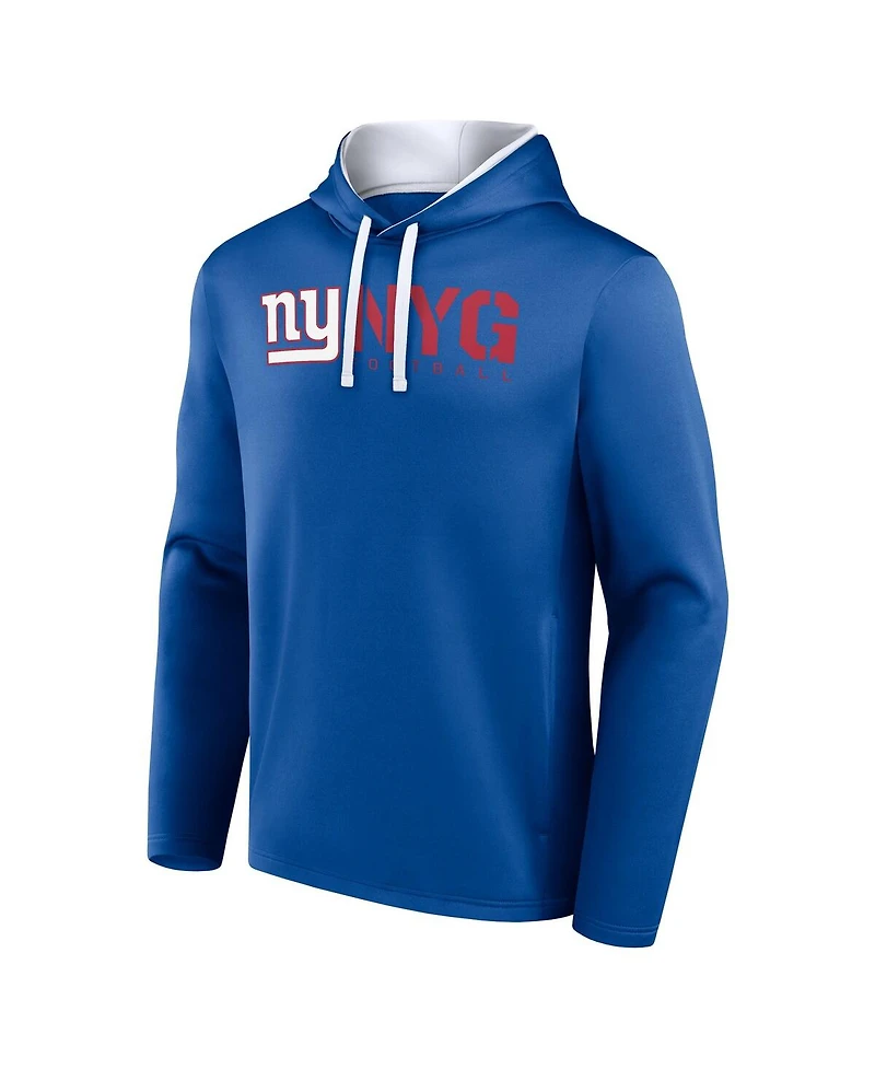 Logo Athletic Men's Royal New York Giants Head Start Pullover Hoodie