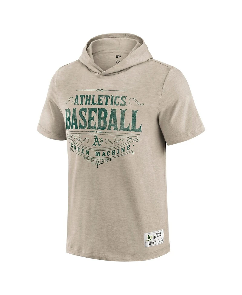 Darius Rucker Collection by Fanatics Men's Tan Oakland Athletics Hooded T-Shirt