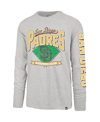 47 Brand Men's Gray San Diego Padres Fair Ball Franklin Long Sleeve T-Shirt