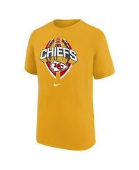Nike Big Boys and Girls Gold Kansas City Chiefs Icon Legend T-Shirt