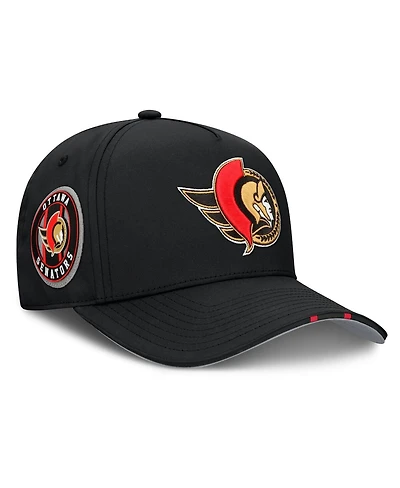 Fanatics Men's Black Ottawa Senators 2025 Nhl Draft Authentic Pro On-Stage Podium A-Frame Adjustable Hat