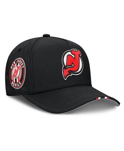 Fanatics Men's Black New Jersey Devils 2025 Nhl Draft Authentic Pro On-Stage Podium A-Frame Adjustable Hat