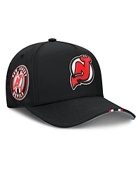 Fanatics Men's Black New Jersey Devils 2025 Nhl Draft Authentic Pro On-Stage Podium A-Frame Adjustable Hat