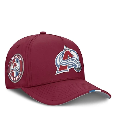 Fanatics Men's Burgundy Colorado Avalanche 2025 Nhl Draft Authentic Pro On-Stage Podium A-Frame Adjustable Hat
