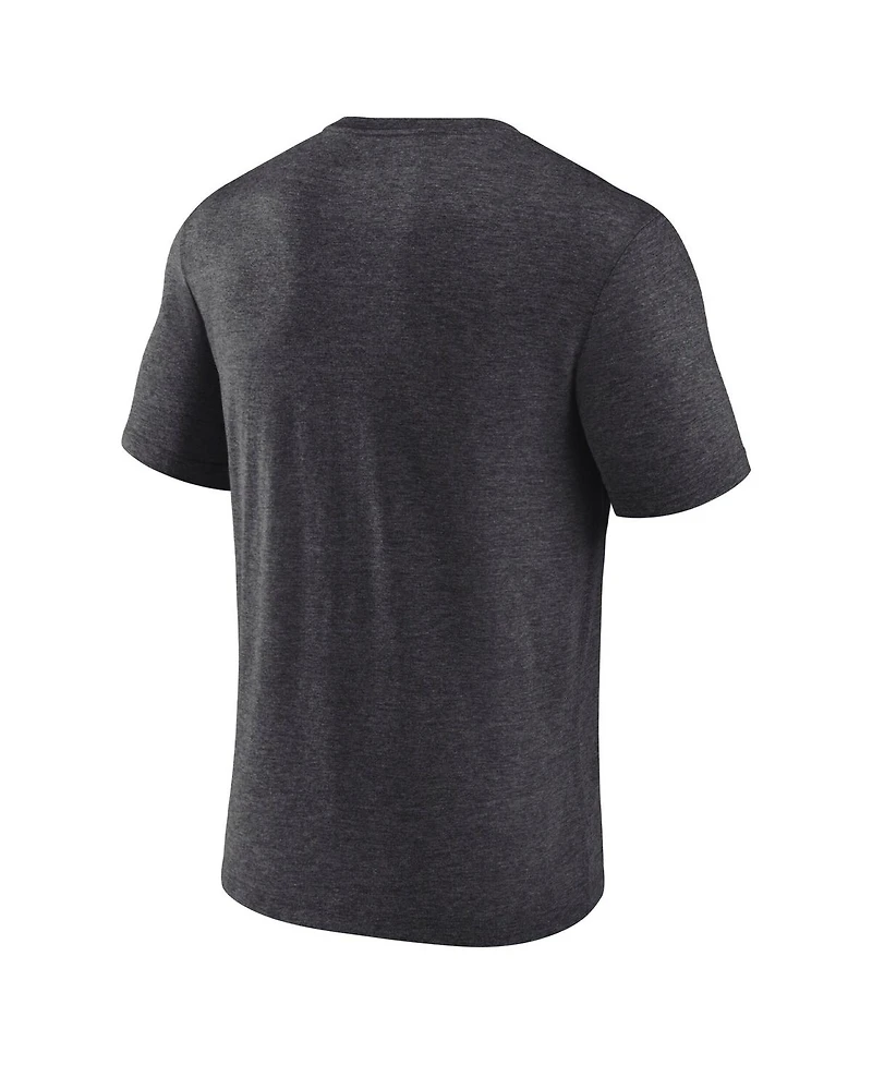 Fanatics Men's Heather Charcoal Washington Capitals 2025 Stanley Cup Playoffs Crossbar Tri-Blend T-Shirt