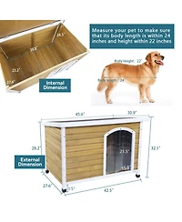 Streamdale Furniture Large Yellow Waterproof Dog House